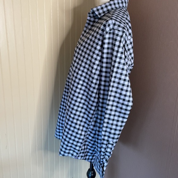 Robert graham black/gray casual button Down plaid shirt tailored fit - Picture 6 of 8